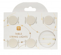 Silberdraht LED Lichterkette warmweiß 3m