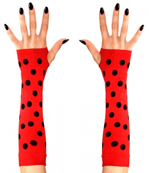 Fingerlose Marienkäfer Handschuhe Lang