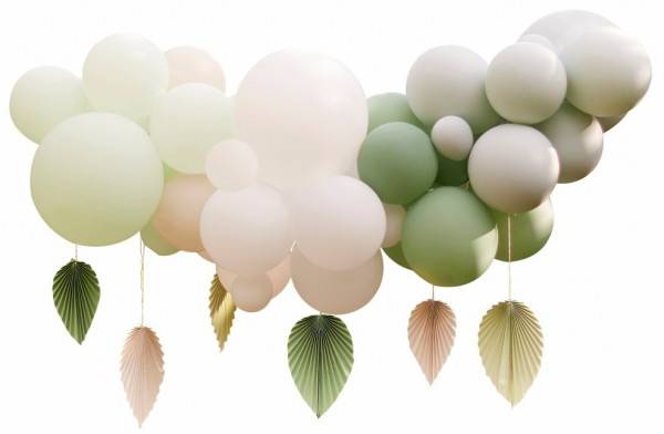 Ballongirlande Palmblatt Deko-Set 2
