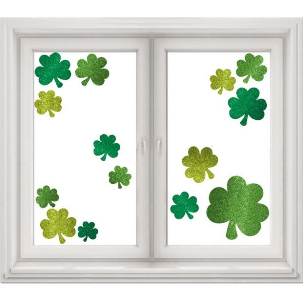St Patricks Day Kleeblatt Fensterdeko 45,7 x 30,5cm
