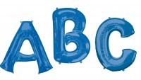 Folienballon Buchstabe A blau XL 86cm