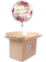 Glückwunsch Folienballon Boho Flowers 45cm