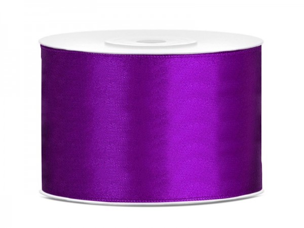 25m Satin Geschenkband lila 5cm breit