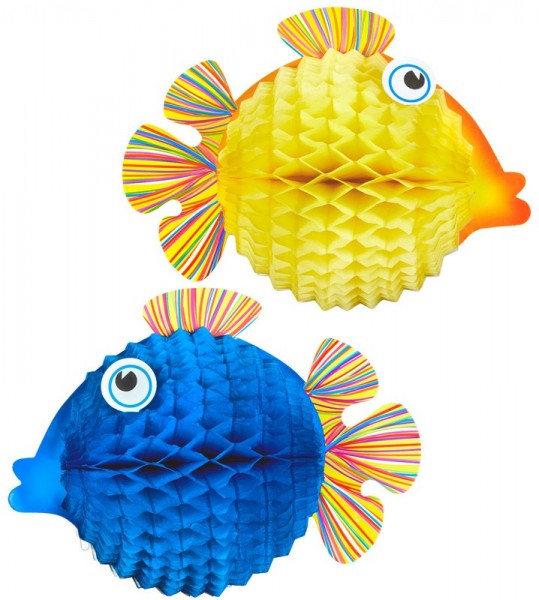 2 Wabenball Fische 33cm