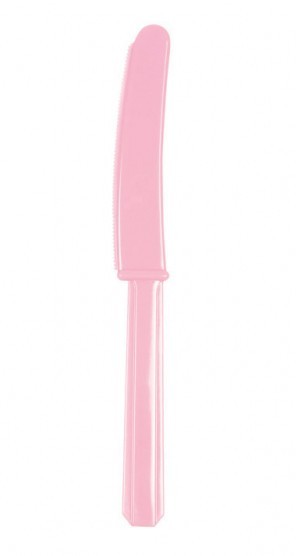 10 Kunststoff Messer Mila babyrosa