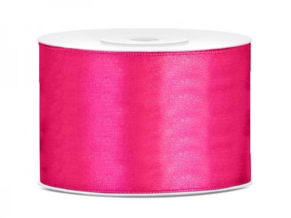 25m Satin Geschenkband dunkelpink 5cm breit