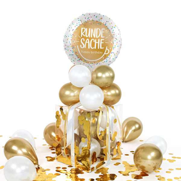 Balloha Geschenkbox DIY Runde Sache Happy Birthday XL