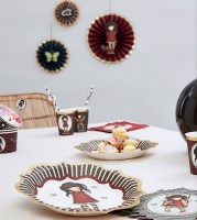 8 Santoro Gorjuss Ruby Papier-Strohhalme