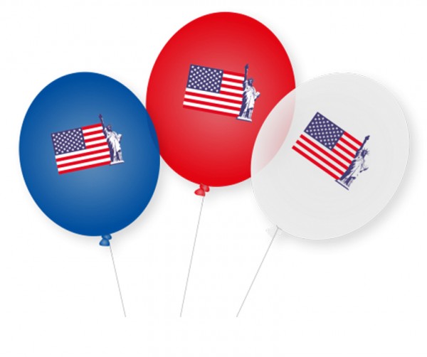 8 USA Stabballons New York 28cm
