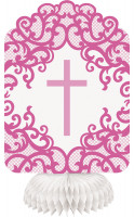 3 Festive Pink Wabenaufsteller 20cm