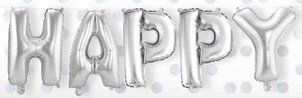 Folienballon Happy 5-teilig
