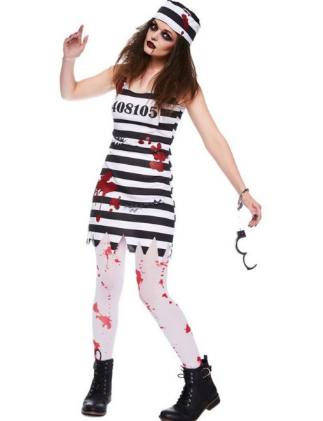 Knastbraut Zombie Damenkostüm