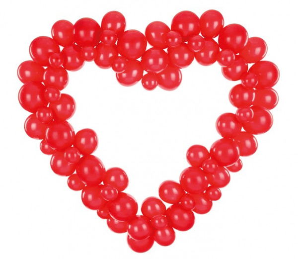 Flammende Liebe Ballongirlande 1,66 x 1,6m