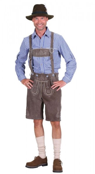 Graue Trachten Lederhose Hansi