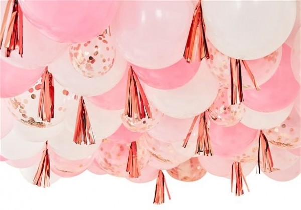 Rosy Birthday Ballon Deko Set 179-teilig
