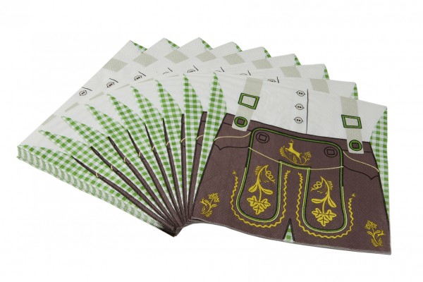 20 Lederhosen Servietten 33cm