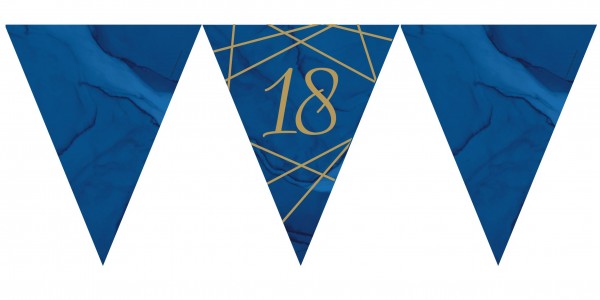 Luxurious 18th Birthday Wimpelkette 3,7m