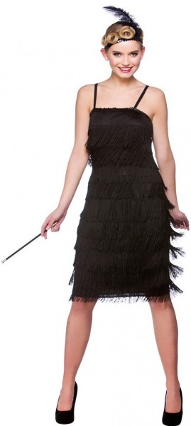 Golden Twenties Charleston Kleid mit Stirnband