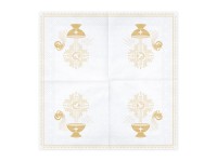 20 Taufbecken Servietten gold 33cm