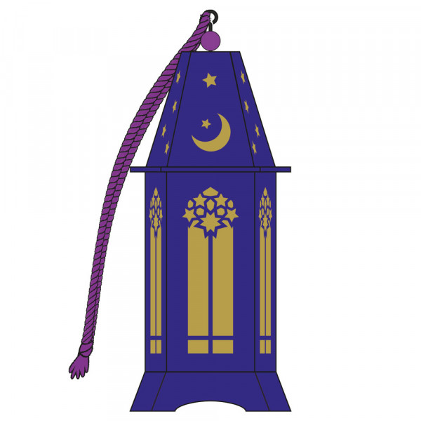 New Moon Eid Laterne mit Beleuchtung
