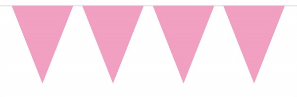 Wimpelkette Girly Rosa 10m