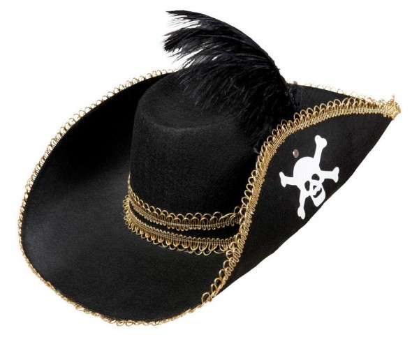 Geschmackvoller Piratenhut Mit Totenkopf