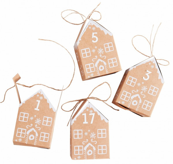 Weihnachtshäuschen DIY Adventskalender