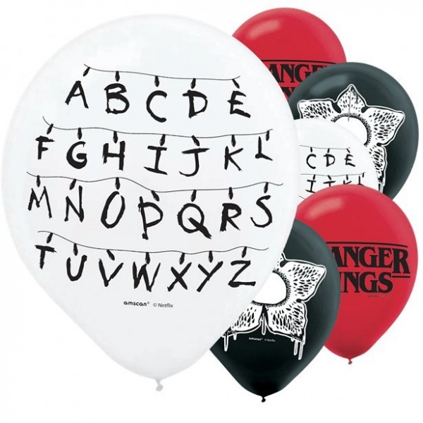 6 Stranger Things Latexbhallons 30cm