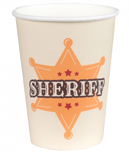 10 Wild West Pappbecher 270ml