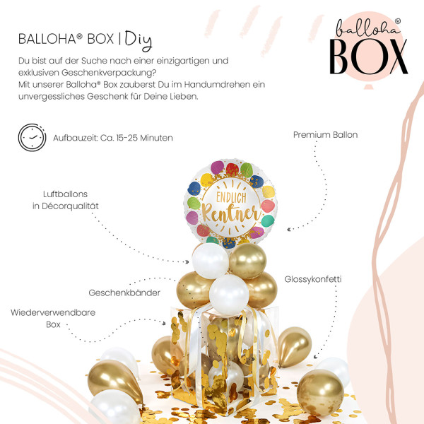 Balloha Geschenkbox DIY Endlich Rentner XL 3