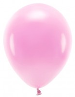 10 Eco Pastell Ballons rosa 26cm