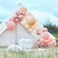 Premium Ballongirlande Sweet Peach
