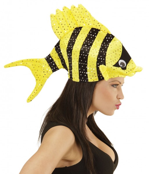 Gelb-Schwarze Tropic Fish Mütze 2