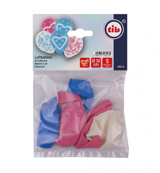 5 Bunte Oktoberfest Ballons 30cm