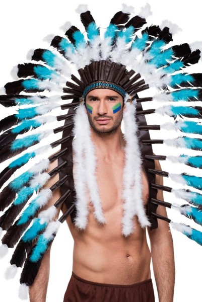 Indianer Häutplings Kopfschmuck Deluxe