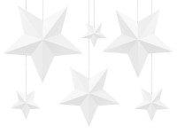 6 Papiersterne zum Aufhängen