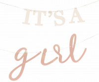 Vorschau: It`s a girl Babyparty Girlande 3m