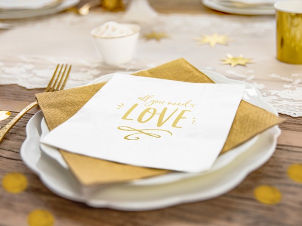 20 All you need is love Servietten 33cm 4