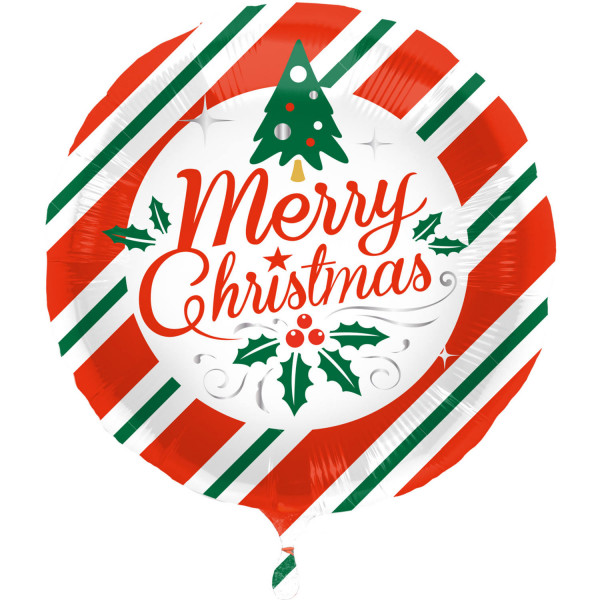 Merry Christmas Heliumflasche mit Ballons 4