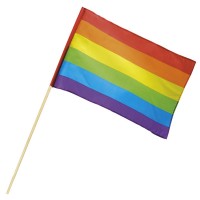 Love&Peace Regenbogen Fahne 30x45cm