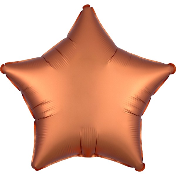 Edler Satin Sternballon bernstein 43cm