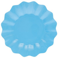 Vorschau: 8 Turquoise Passion Pappteller 21cm