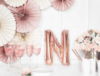 Folienballon N roségold 35cm