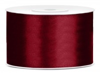 25m Satin Geschenkband burgunder 38mm breit