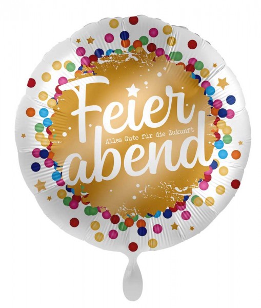 Feierabend Folienballon Konfetti 45cm