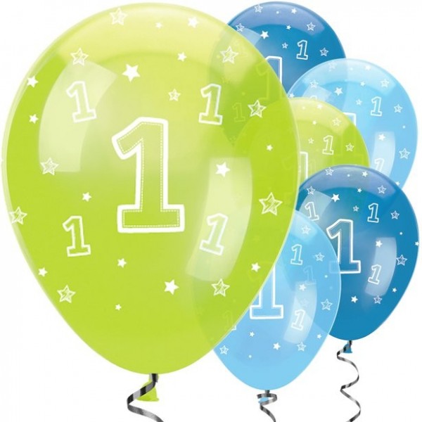 6 First Party Animal Luftballons 30cm