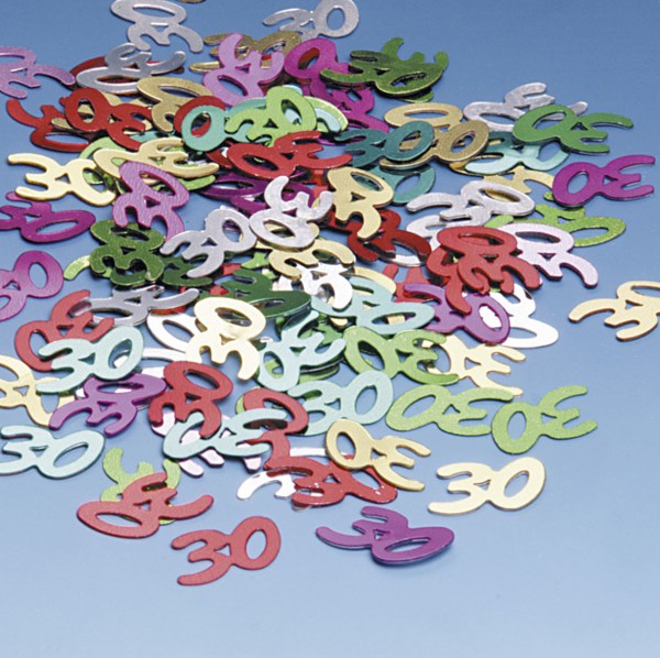 Bunte 30. Geburtstag Streudeko 15g