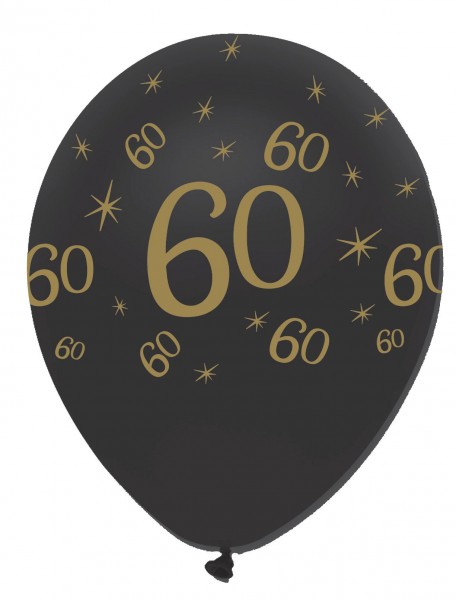 6 Magical 60th Birthday Luftballons 30cm 2