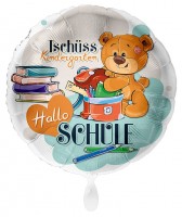 Hallo Schule Folienballon Bär 43cm