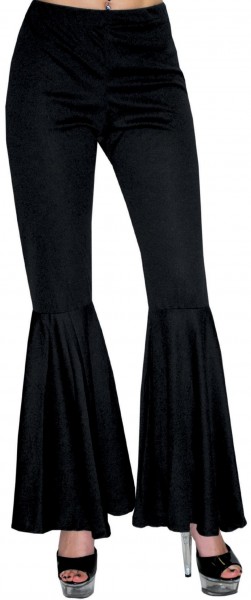 Schwarze Damen Schlaghose Katja